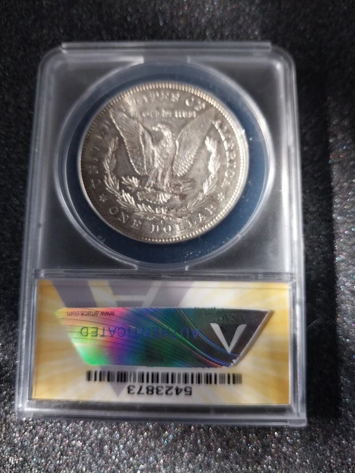 1878 S Morgan Silver Dollar ANACS AU58 VAM-6 DDO Hot 50 - Image 4 of 4