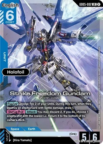 Strike Freedom Gundam Holofoil NM [GD05 - GD05-002] | eBay