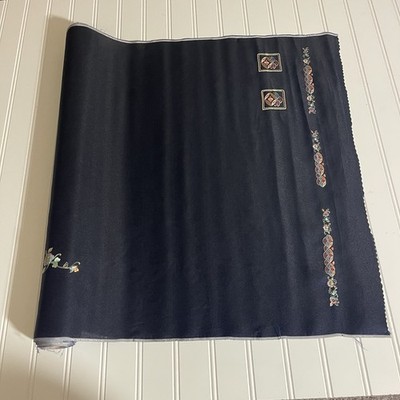 SILK NAVY BLUE, FABRIC 7 Yards x 22 Inches Wide or 252 Inches x 22 Wide