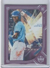 Otto Lopez 2022 Panini Diamond Kings #86 Framed Plum RC Toronto Blue Jays