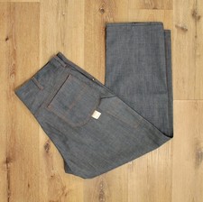 Men's VTG 60s 70s NOS Sears Carpenter Jeans Sz 38x30 1960s 1970s Denim