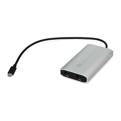 USB-C to Dual HDMI 4K Display Adapter with DISPLAYLINK for Apple M1 Mac or An...