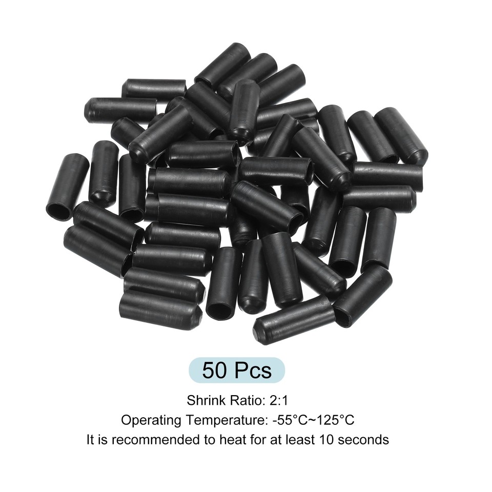 Schrumpfende Endkappe 10mm ID x 30mm L 2:1 Wickel Kleber Kappen Pack ...
