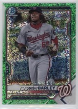 2021 Bowman Draft Chrome Green Sparkle Refractor 42/99 Jordy Barley #BDC-6 0k6a