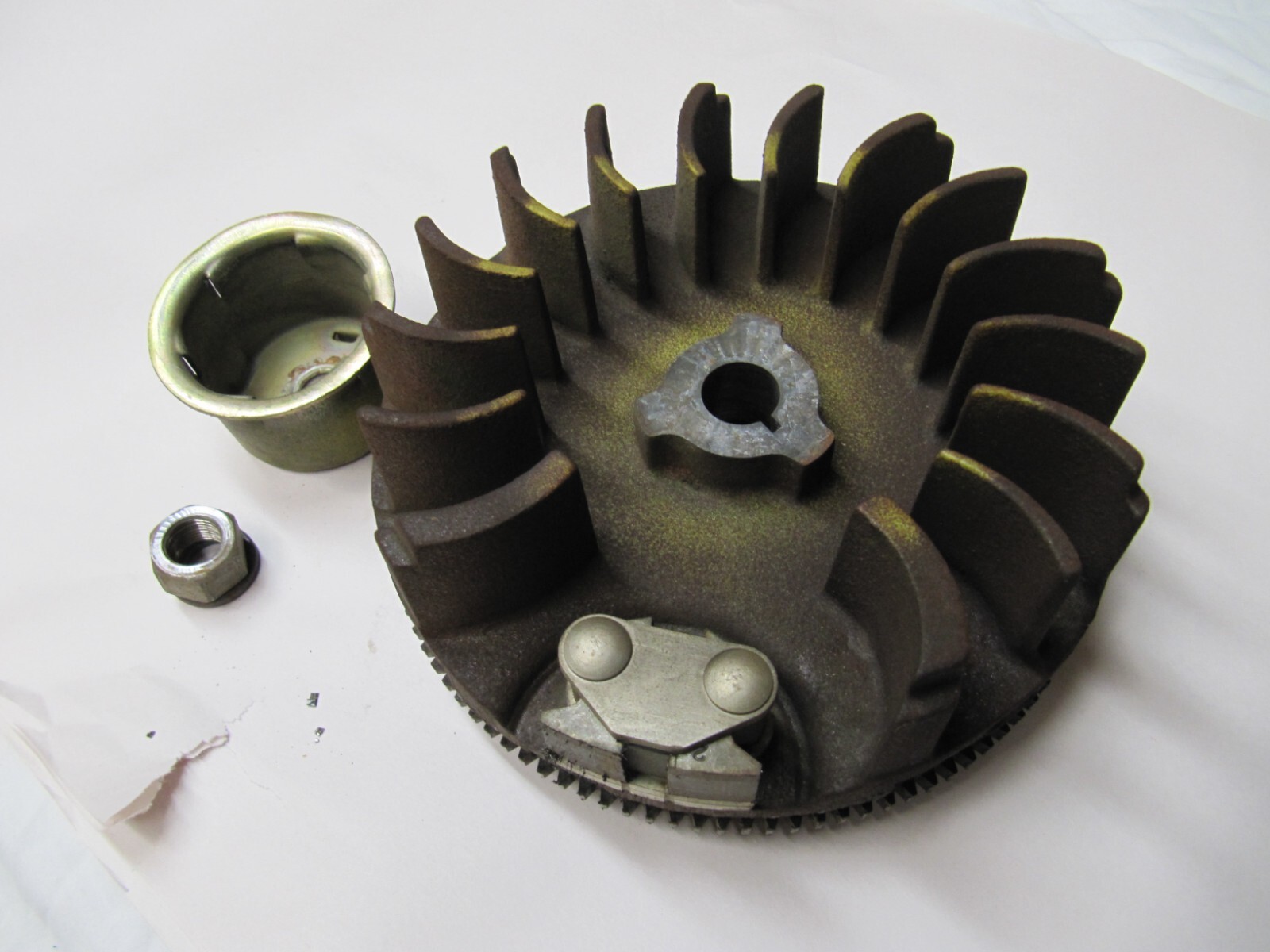 John Deere 826,1032 HM80 HM100 Nice Used Tecumseh Flywheel Off Of 826