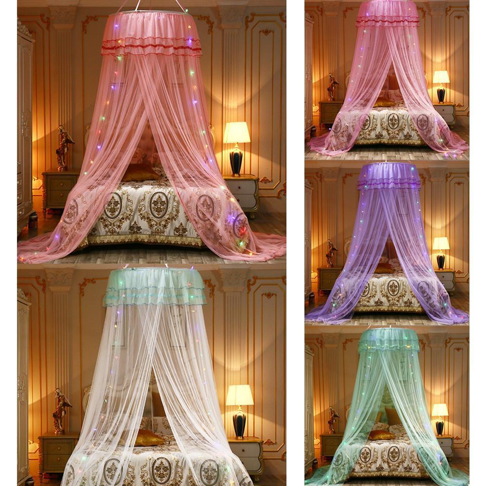 Princess Mosquito Net Lace Dome Bed Sky for Kids Girls Flies Inse.
