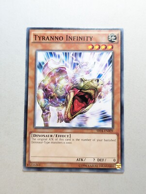 SR04-EN009 - Tyranno Infinity - Common - Structure Deck: Dinosmasher's Fury | eBay Australia SR04-EN009 - Tyranno Infinity - Common - Structure Deck: Dinosmasher's Fury | eBay Australia