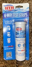 HTH 6-Way Multi Purpose Pool Chlorine Chemistry Test Strips 30 Count *bin4