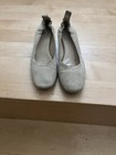 Everlane The Day Heel Womens Size 9 Cream Suede Leather Block Pump Shoes — photo 1