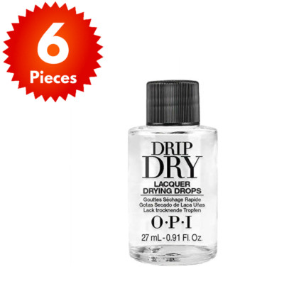 OPI Drip Dry, Nail Lacquer Drying Drops  0.91 oz 6 Pack  Dropper Not Included