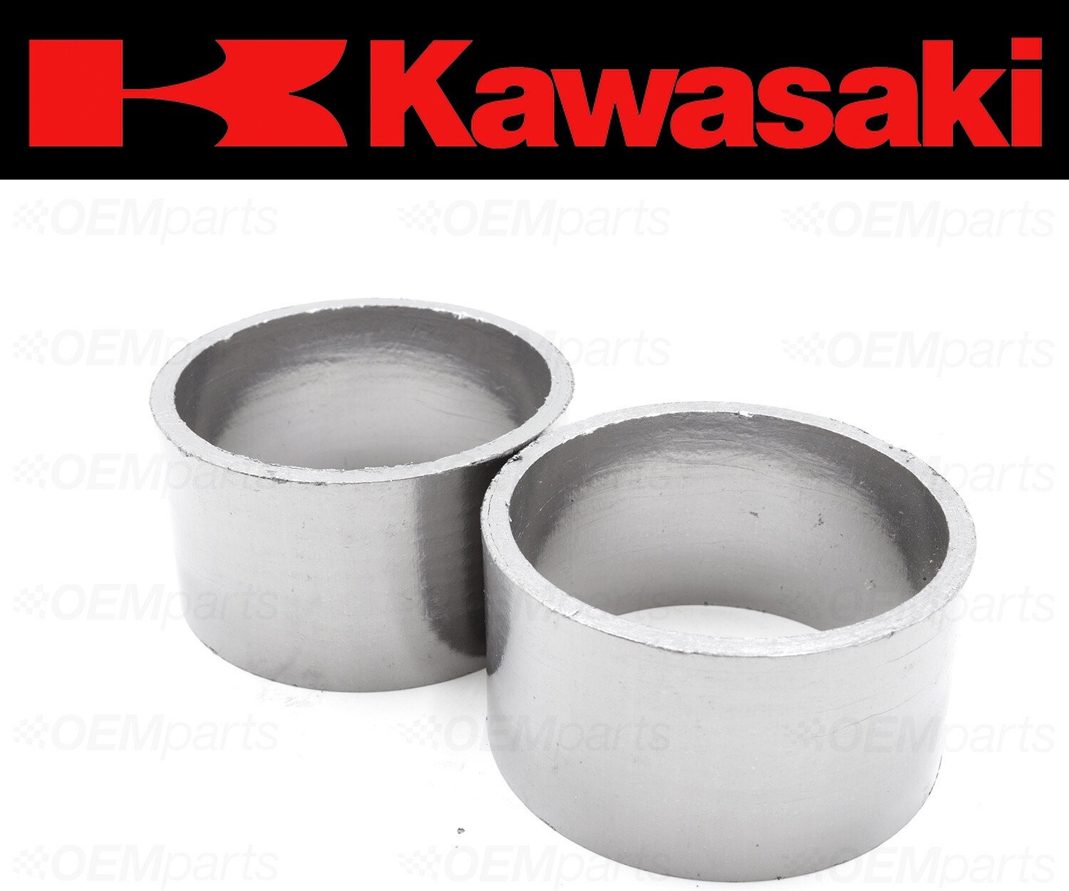 Set of (2) Kawasaki Ninja ZX6, ZX6R Exhaust Muffler Silencer Pipe Joint