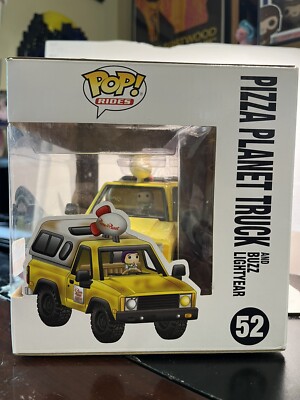 Pizza Planet Truck & Buzz Lightyear (2018 Fall Con Exc): Fun?ko Pop! Rides Vinyl Figure & 1 Compatible Protector Bundle
