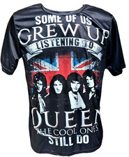 Tee shirt noir rock QUEEN "  taille L