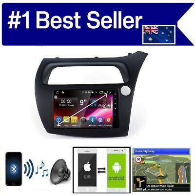 HONDA CIVIC 2006-11 HATCHBACK GPS APPLE CARPLAY ANDROID AUTO ODB DAB+ TPMS DVR