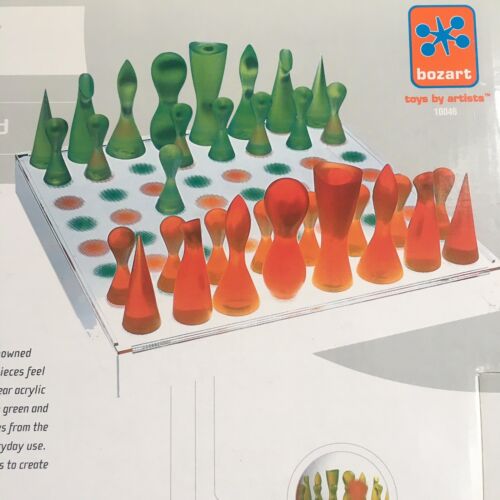 Karim Rashid Orange & Green 2001 Complete Chess Set Bozart  - Picture 1 of 14