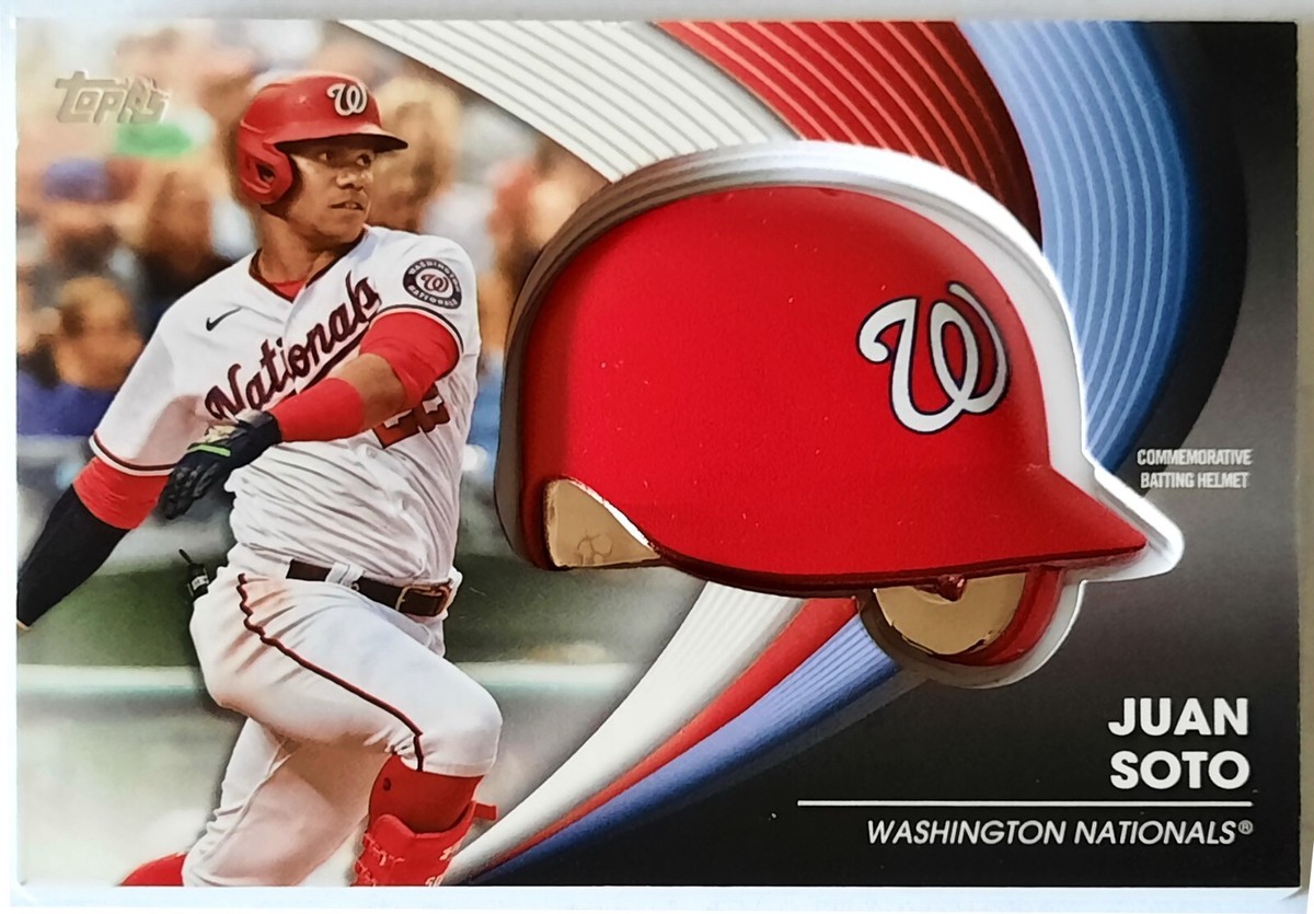 Juan Soto 2022 Topps #BH-JS Commemorative Helmet Card - Washington