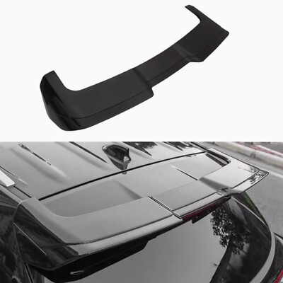 Glossy Black Trunk Spoiler Wing For 2020-2023 Toyota Highlander ABS Roof Wings