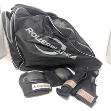 Vintage 90s Rollerblade Inline Skates Vented Carrying Case Bag w/ Small Pad Set