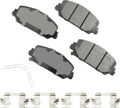 Front Akebono Ultra Premium Ceramic Brake Pad Set ACT1697 - For Acura and Honda