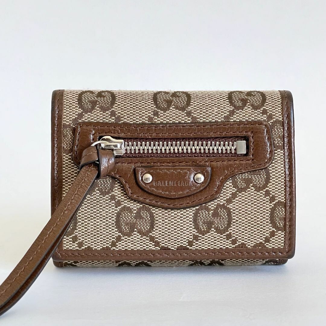 GUCCI x BALENCIAGA The Hacker Neo Classic Wallet Brown with
