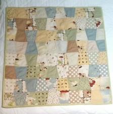 Cartoon animals baby quilt Crib Nursery 34"  34"