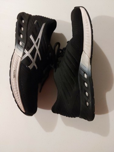 Asics fuzeGEL Woman's 7.5 fuzeX (Euro 38) Athletic Black and White Shoes |  eBay