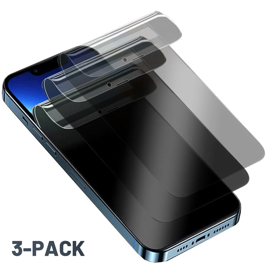 For iPhone 16 16e 15 14 13 12 11 Anti-Spy Privacy Hydrogel Screen Protector Flim - Image 2 of 4