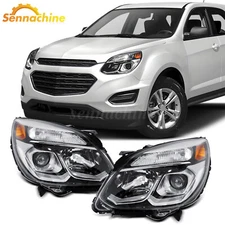 For 2016-2017 Chevy Equinox Halogen Projector Headlights Headlamps Left+Right
