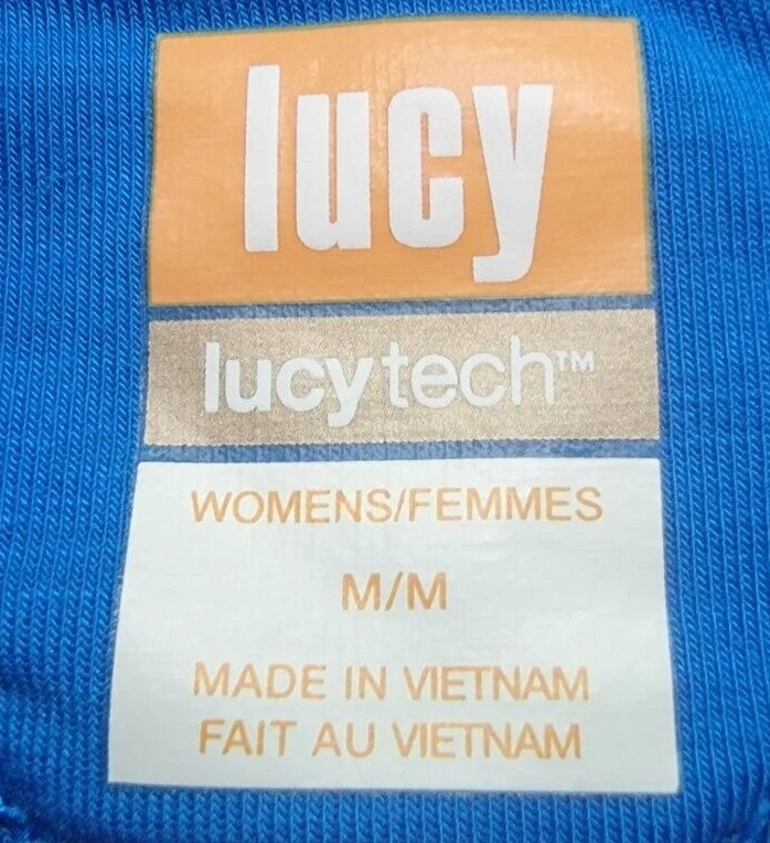 Lucy Tech Womens Shirt Top Blouse Size M Medium Blue - Image 2 of 4