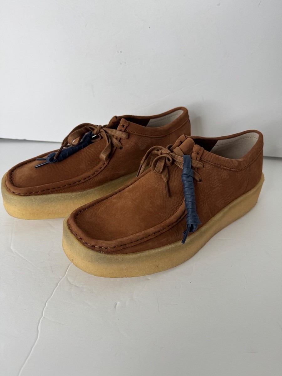 NEW CLARKS Wallabee Cup Tan Nubuck Men\'s Lifestyle Shoe Moccasins Mens Size 12 NEW CLARKS Wallabee Cup Tan Nubuck Men main image 3