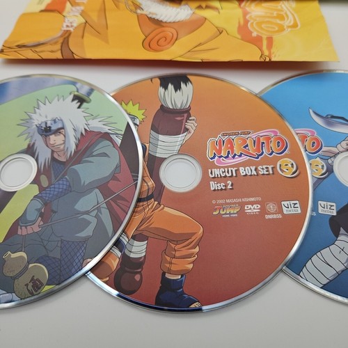 Naruto Uncut - Box Set Vol. 5 3-Disc Set, Uncut, DVD, 2002 NO StoryBoard Book - Picture 5 of 7