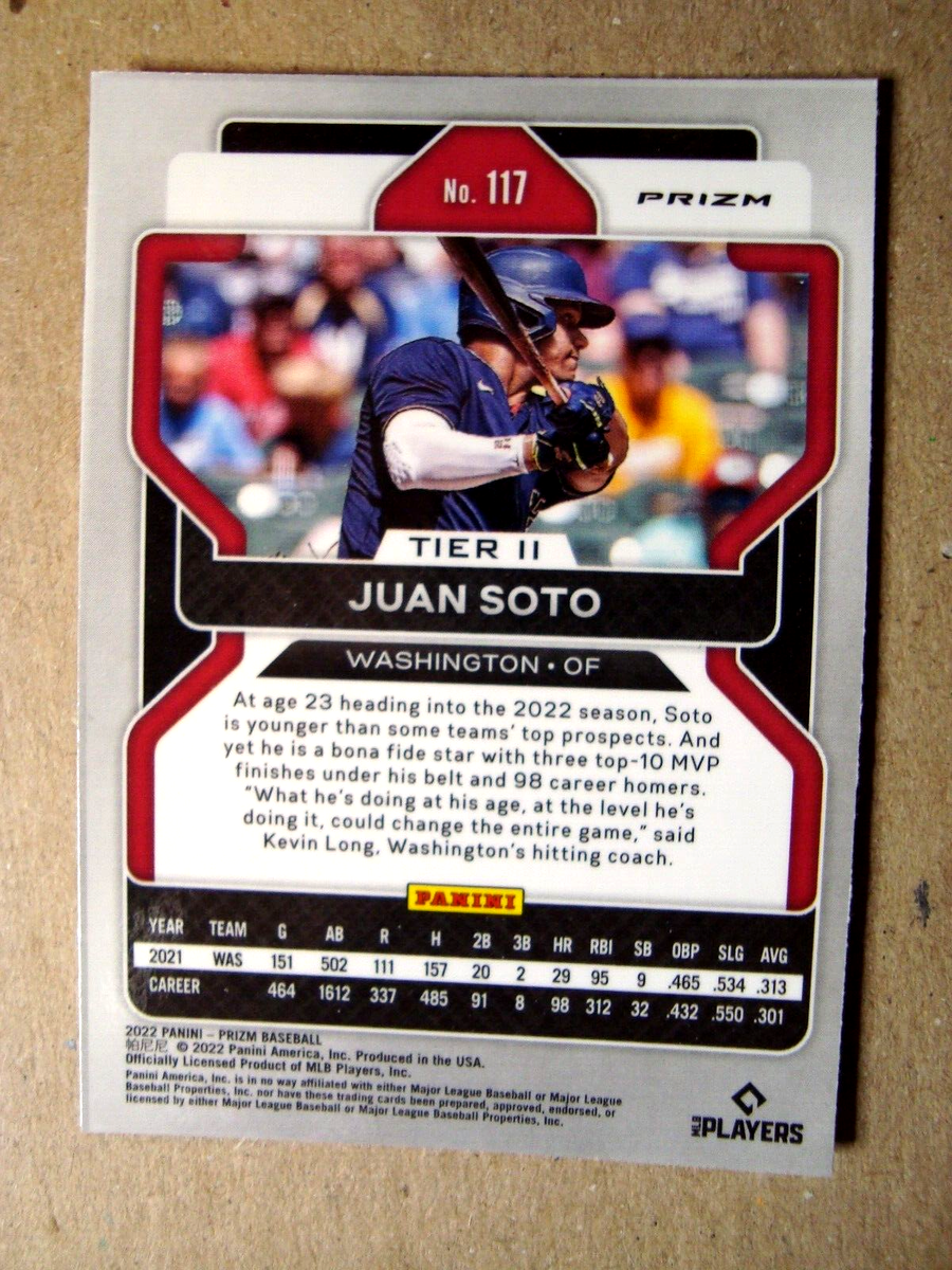 2022 Panini Prizm #117 Juan Soto Red Border Parallel | eBay