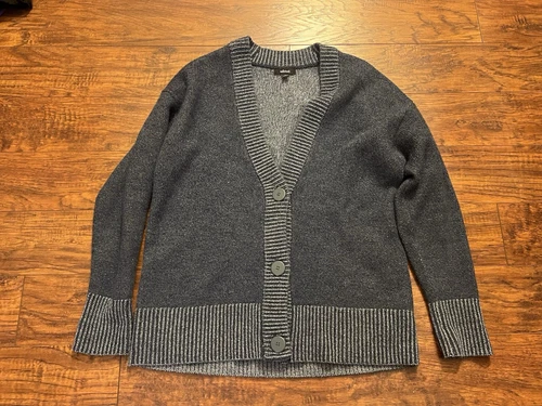 Allbirds Medium Gray The Cardi Button Merino Wool Cardigan