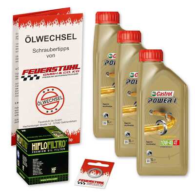 Honda CB 750 Seven Fifty (RC42) 92-03, Castrol 10W40 Öl + HiFlo Ölfilter Set