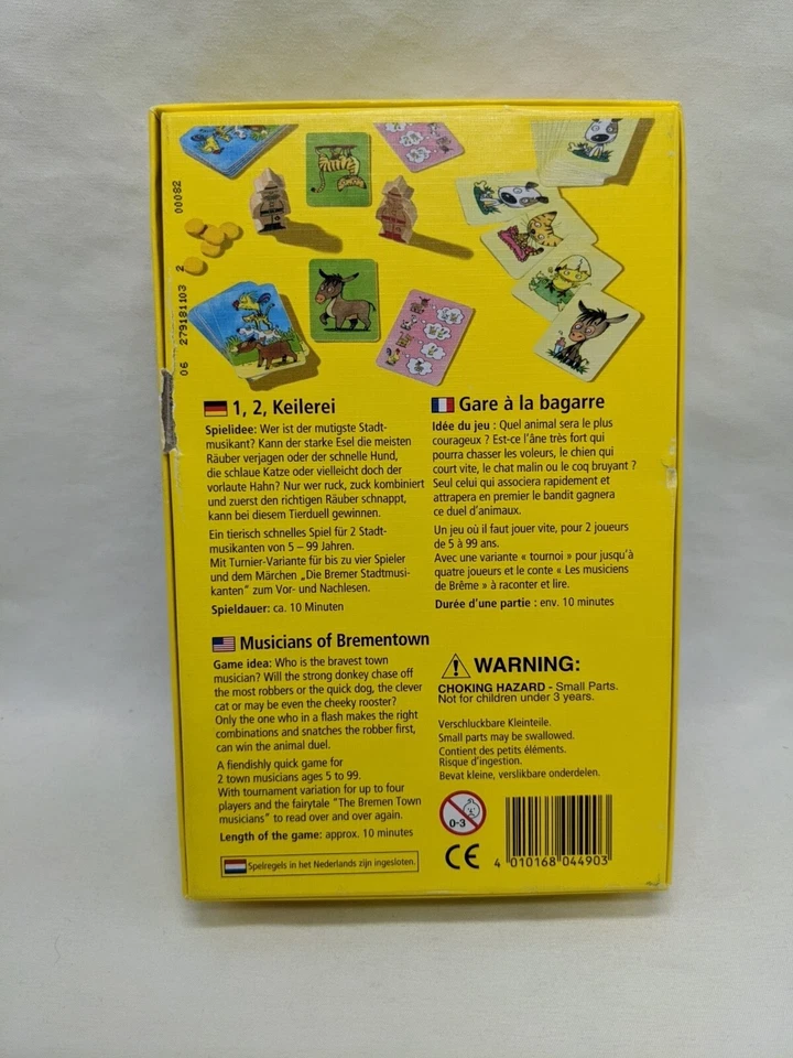 German Edition 1, 2, Keilerei Haba Children's Board Game Complete - Image 2 of 4
