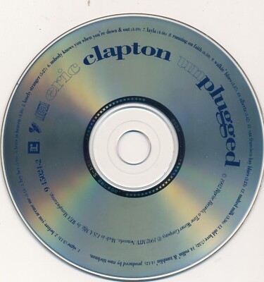 Unplugged, Eric Clapton, Reprise 9 45024-2 USA 1992 CD | eBay