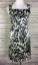 Ann Taylor Women’s Animal Print Sleeveless Square Neck Sheath Dress Size 0
