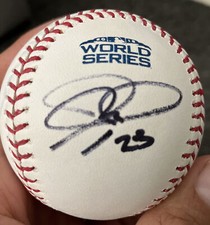 Joc Pederson Los Angeles Dodgers Signed Autographed 2018 World Series Baseball