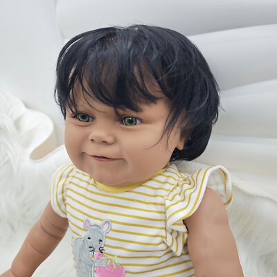 African American Really Cute Baby Dolls Real Lifelike Awake Super