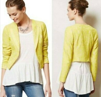 yellow lace jacket