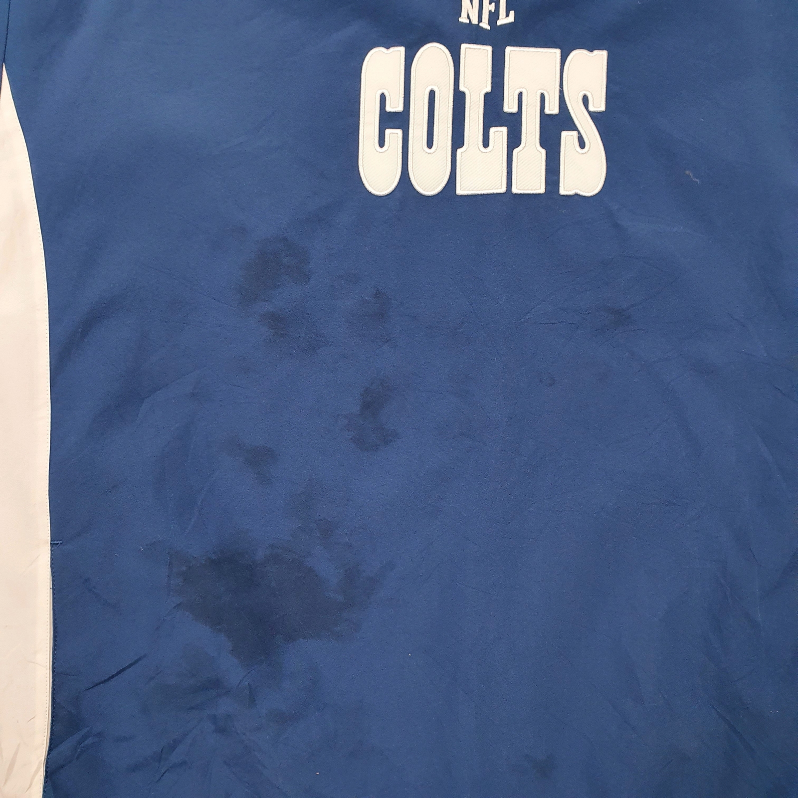 NFL Windbreaker Jacket Coat Indianapolis Colts USA Football Pullover Mens XL image 4