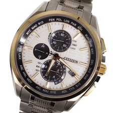 Citizen H804-T026974 Atessa Eco Drive Solar Radio Titanium Watch