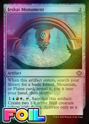 x1 Jeskai Monument TDM Tarkir Dragonstorm MTG 244 Foil Uncommon M/NM 1x