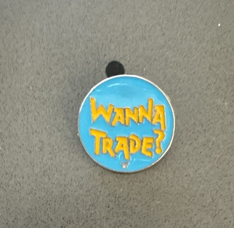 DISNEY PIN - 2010 Hidden Mickey Series - Pin Trading Phrases - Wanna Trade? Only