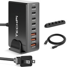 268W GaN 8-Port USB C Fast Charger