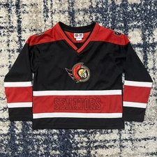 Vintage Ottawa Senators NHL Mighty Mac Sports Hockey Jersey Youth Sz 6X (Small)