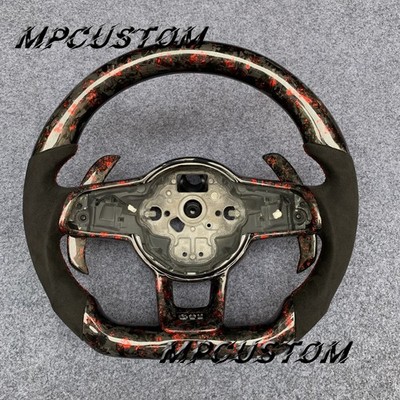 Carbon Fiber Steering Wheel Fit For Volkswagen MK7 Golf 7 R GTI Jetta 2015-2021