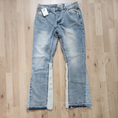 Gallery Dept. Herren Jeans Denim Bootcut Blau Gr. M Schrittlänge 78 cm