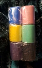 Pre-wrap Sealed 6 Pk Athletic Tape Hair Wrap Multi Color New In Package