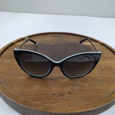 Tiffany Co TF 4166 8055/9S Sunglasses Womens 55-18 Blue Cat Eye Gradient Italy